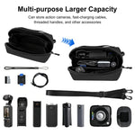 Borsa multifunzionale PULUZ per DJI Osmo Pocket 4 / 3, con tracolla, per il trasporto e la conservazione di dati e fotocamere digitali.