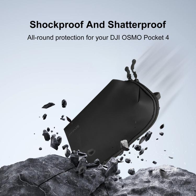 Borsa multifunzionale PULUZ per DJI Osmo Pocket 4 / 3, con tracolla, per il trasporto e la conservazione di dati e fotocamere digitali.