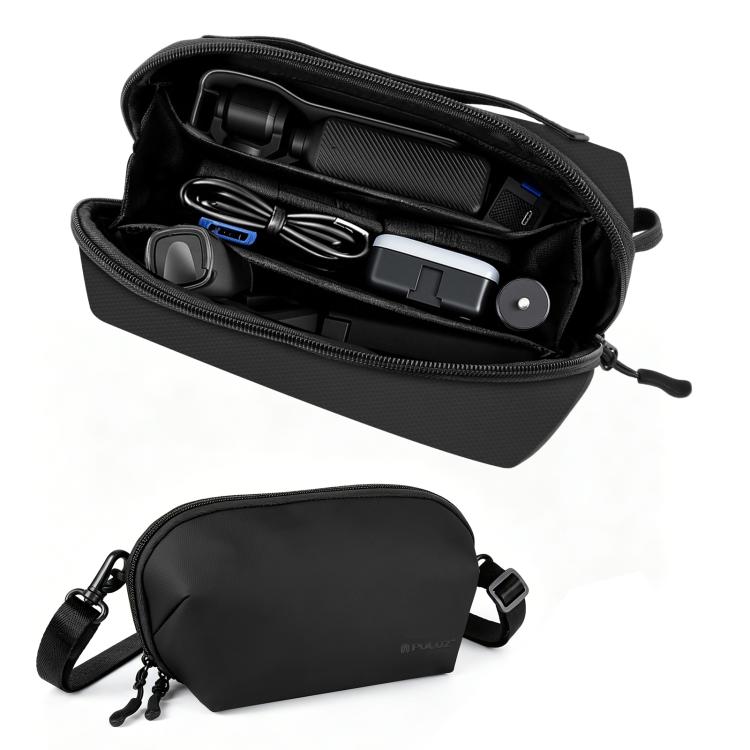 Borsa multifunzionale PULUZ per DJI Osmo Pocket 4 / 3, con tracolla, per il trasporto e la conservazione di dati e fotocamere digitali.