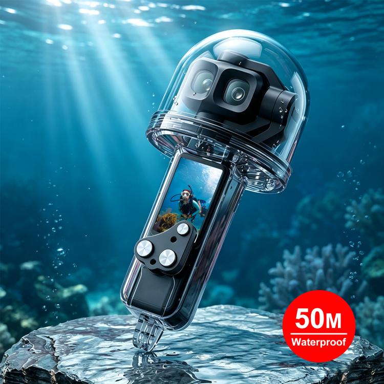 Custodia subacquea impermeabile PULUZ 50m per DJI Osmo Pocket 4P, For DJI Osmo Pocket 4P