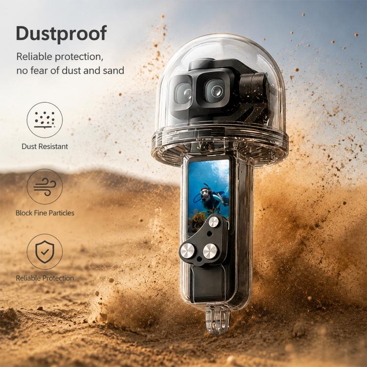 Custodia subacquea impermeabile PULUZ 50m per DJI Osmo Pocket 4P, For DJI Osmo Pocket 4P