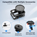 Gabbia protettiva in lega di alluminio PULUZ con lente UV da 58 mm e copriobiettivo per GoPro MISSION 1 / 1 PRO, Protective Cage