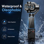 Pellicola protettiva in vetro temperato PULUZ 9H 2.5D HD per obiettivo e schermo per DJI OSMO Pocket 4P / XTRA Muse 2 Pro, For DJI OSMO Pocket 4P / XTRA Muse 2 Pro