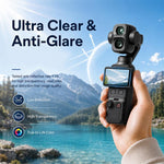 Pellicola protettiva in vetro temperato PULUZ 9H 2.5D HD per obiettivo e schermo per DJI OSMO Pocket 4P / XTRA Muse 2 Pro, For DJI OSMO Pocket 4P / XTRA Muse 2 Pro