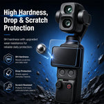 Pellicola protettiva in vetro temperato PULUZ 9H 2.5D HD per obiettivo e schermo per DJI OSMO Pocket 4P / XTRA Muse 2 Pro, For DJI OSMO Pocket 4P / XTRA Muse 2 Pro