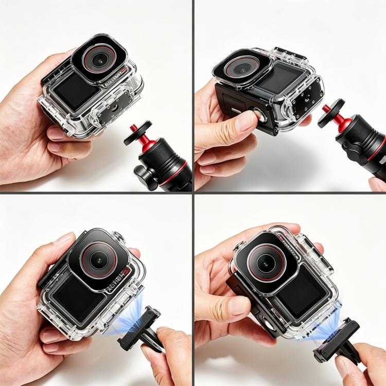Custodia subacquea impermeabile PULUZ da 60 m per DJI Action 5 Pro / 4 / 3, For DJI Action 5 Pro / 4 / 3