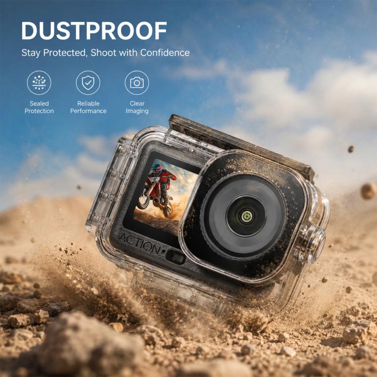 Custodia subacquea magnetica PULUZ impermeabile fino a 60 m per DJI Osmo Action 6, For DJI Osmo Action 6