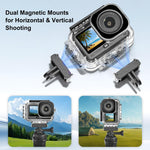 Custodia subacquea magnetica PULUZ impermeabile fino a 60 m per DJI Osmo Action 6, For DJI Osmo Action 6