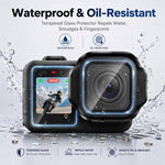 Pellicola in vetro temperato PULUZ 9H 2.5D per obiettivo + display LCD per GoPro MISSION 1 / 1 Pro, For MISSION 1 / 1 PRO