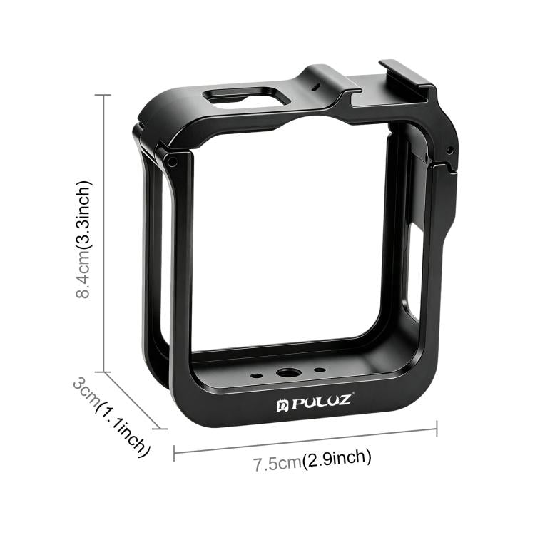 Gabbia metallica PULUZ per GoPro MAX2 con slitta a caldo e adattatore, Metal Camera Cage