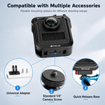 Gabbia metallica PULUZ per GoPro MAX2 con slitta a caldo e adattatore, Metal Camera Cage