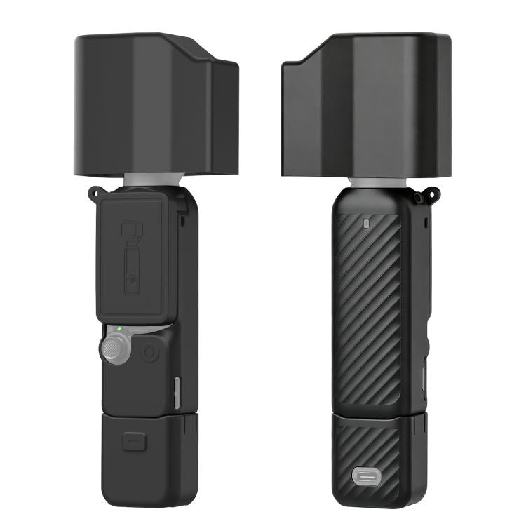 Per DJI Osmo Pocket 4P PULUZ 5 in 1 Corpo Obiettivo Impugnatura Schermo Cover in silicone con cordino anti-smarrimento