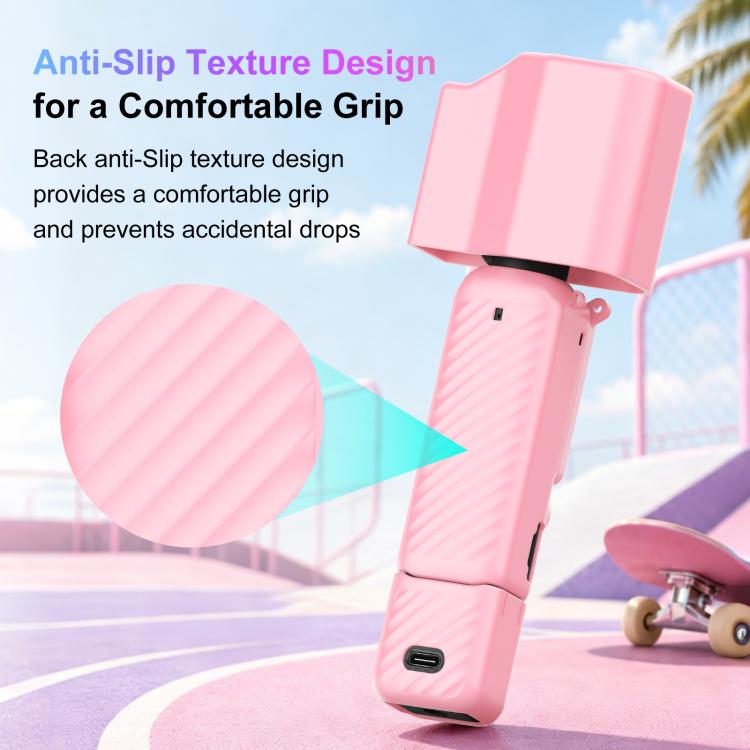 Per DJI Osmo Pocket 4P PULUZ 5 in 1 Corpo Obiettivo Impugnatura Schermo Cover in silicone con cordino anti-smarrimento