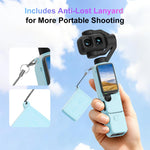 Per DJI Osmo Pocket 4P PULUZ 5 in 1 Corpo Obiettivo Impugnatura Schermo Cover in silicone con cordino anti-smarrimento