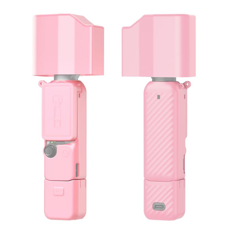 Per DJI Osmo Pocket 4P PULUZ 5 in 1 Corpo Obiettivo Impugnatura Schermo Cover in silicone con cordino anti-smarrimento