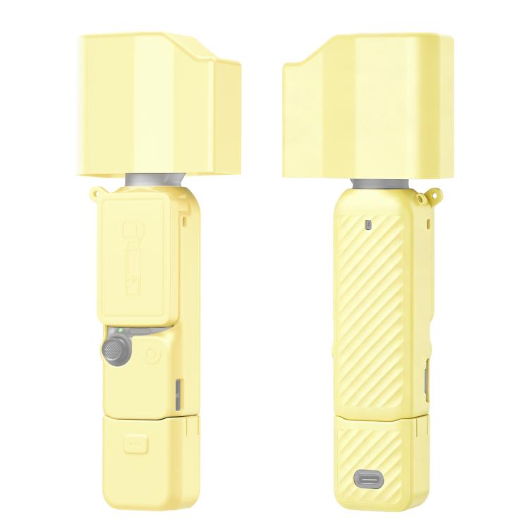 Per DJI Osmo Pocket 4P PULUZ 5 in 1 Corpo Obiettivo Impugnatura Schermo Cover in silicone con cordino anti-smarrimento