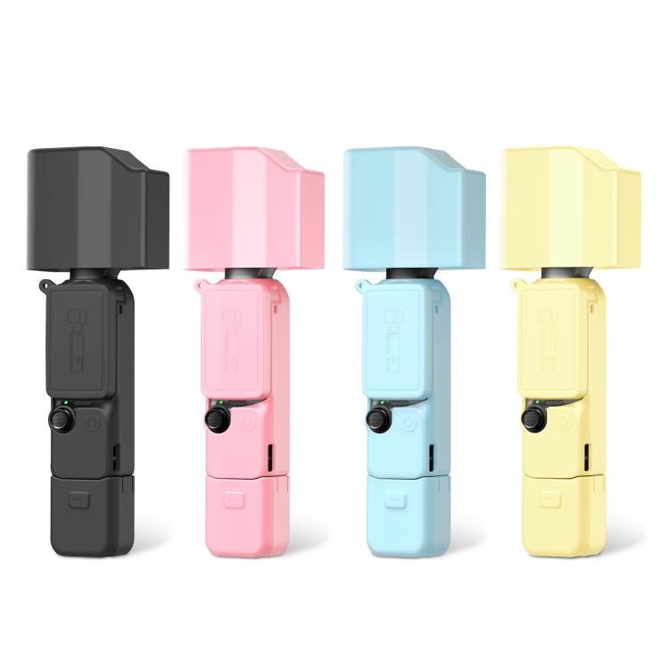 Per DJI Osmo Pocket 4P PULUZ 5 in 1 Corpo Obiettivo Impugnatura Schermo Cover in silicone con cordino anti-smarrimento