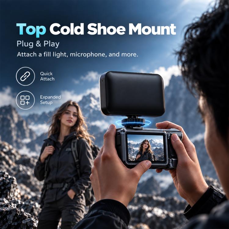 For DJI Osmo Action 5 Pro PULUZ Metal Camera Cage Expansion Adapter with Handle Grip & Lens Cap & Cold Shoes, For DJI Osmo Action 5 Pro