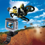 PULUZ Supporto fisso per moto in lega di alluminio con adattatore per treppiede e vite per GoPro Hero11 Black / HERO10 Black /9 Black /8 Black /7 /6 /5 /5 Session /4 Session /4 /3+ /3 /2 /1, DJIOsmo Action e altre action camera, Fixed Mount 2 (Black)  ...