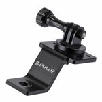 PULUZ Supporto fisso per moto in lega di alluminio con adattatore per treppiede e vite per GoPro Hero11 Black / HERO10 Black /9 Black /8 Black /7 /6 /5 /5 Session /4 Session /4 /3+ /3 /2 /1, DJIOsmo Action e altre action camera, Fixed Mount 2 (Black)  ...