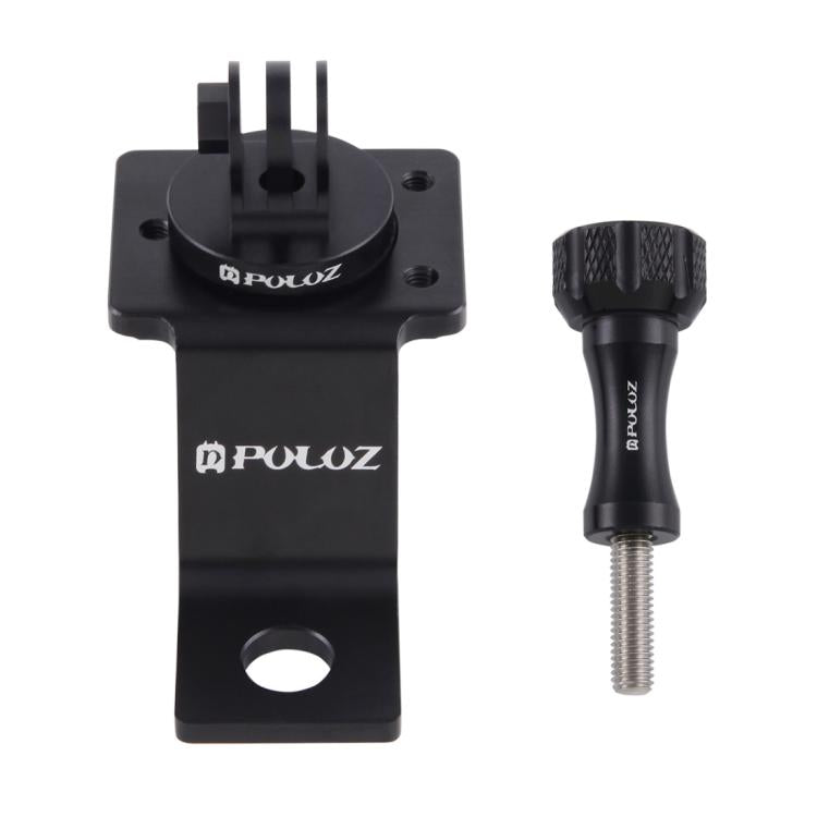 PULUZ Supporto fisso per moto in lega di alluminio con adattatore per treppiede e vite per GoPro Hero11 Black / HERO10 Black /9 Black /8 Black /7 /6 /5 /5 Session /4 Session /4 /3+ /3 /2 /1, DJIOsmo Action e altre action camera, Fixed Mount 2 (Black)  ...