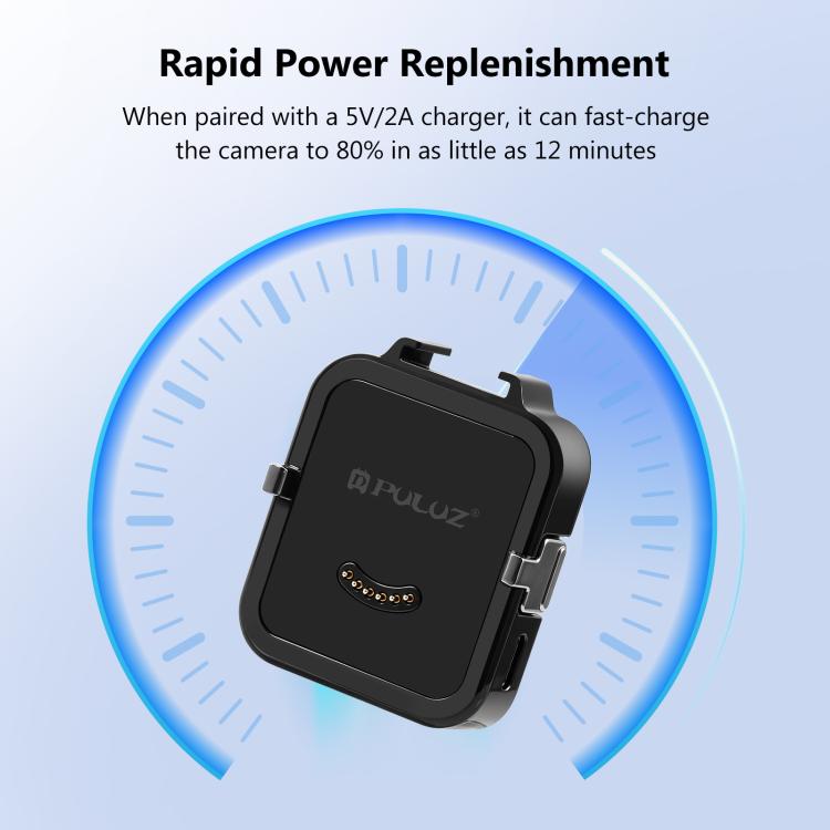 Base di trasmissione dati PULuz per Insta360 GO Ultra, base di ricarica multifunzionale, Charging Base