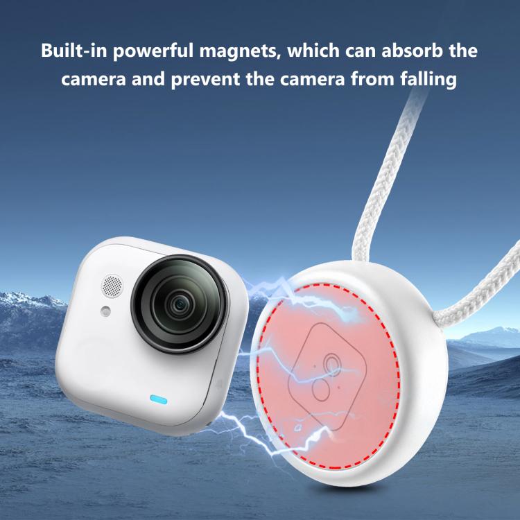 Per Insta360 Go 3 Ultra, supporto magnetico per ciondolo PULUZ aggiornato, tracolla a sgancio rapido., For Insta360 GO Ultra