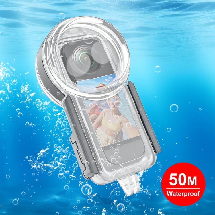 Custodia subacquea impermeabile sigillata PULUZ 50m per Insta360 X5, edizione Youth, Waterproof Diving Case, Youth Edition