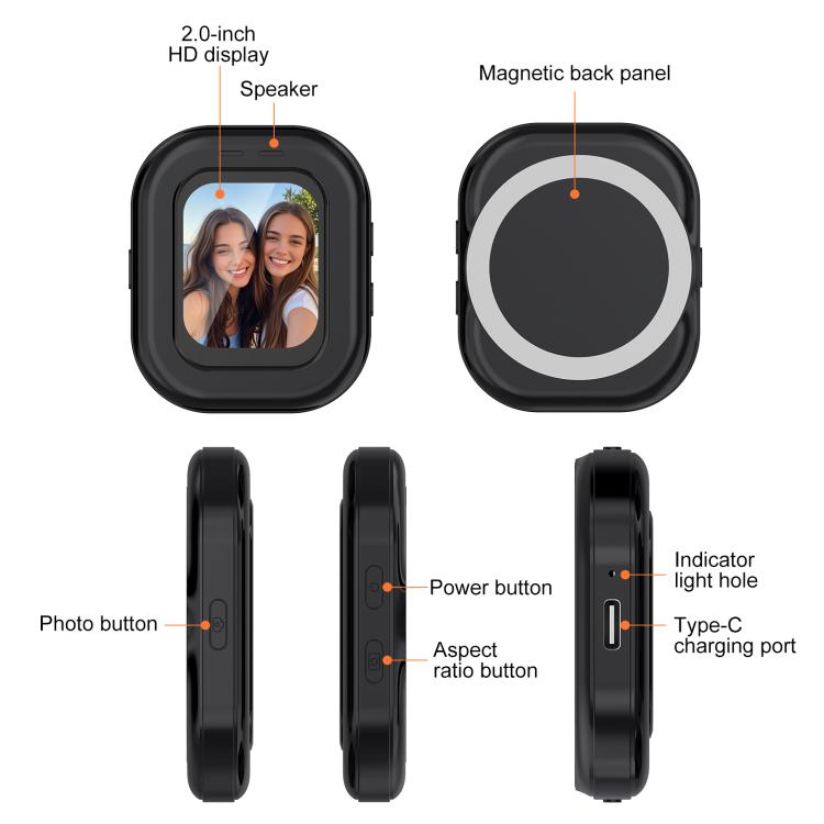 Schermo monitor magnetico per vlog e selfie PULUZ