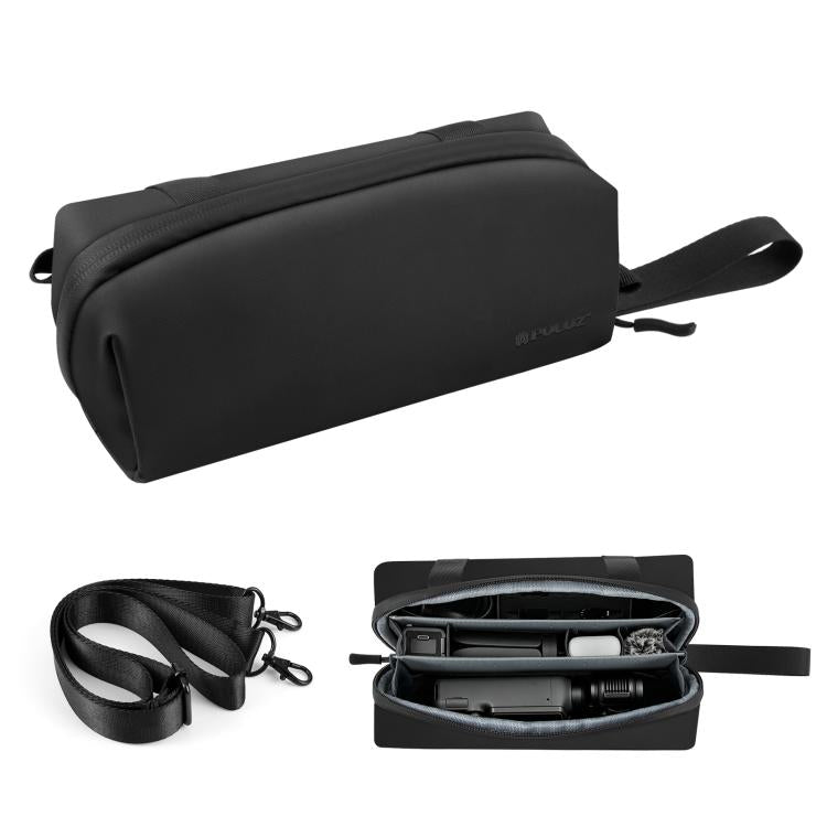 Borsa a tracolla protettiva multi-scomparto PULUZ per gimbal e fotocamera, compatibile con DJI Osmo Pocket 4P / 4 / 3, Xtra Muse / Muse 2 Pro, Insta360 Luna Ultra / X5 / X4 / X3, Multi-compartment Bag
