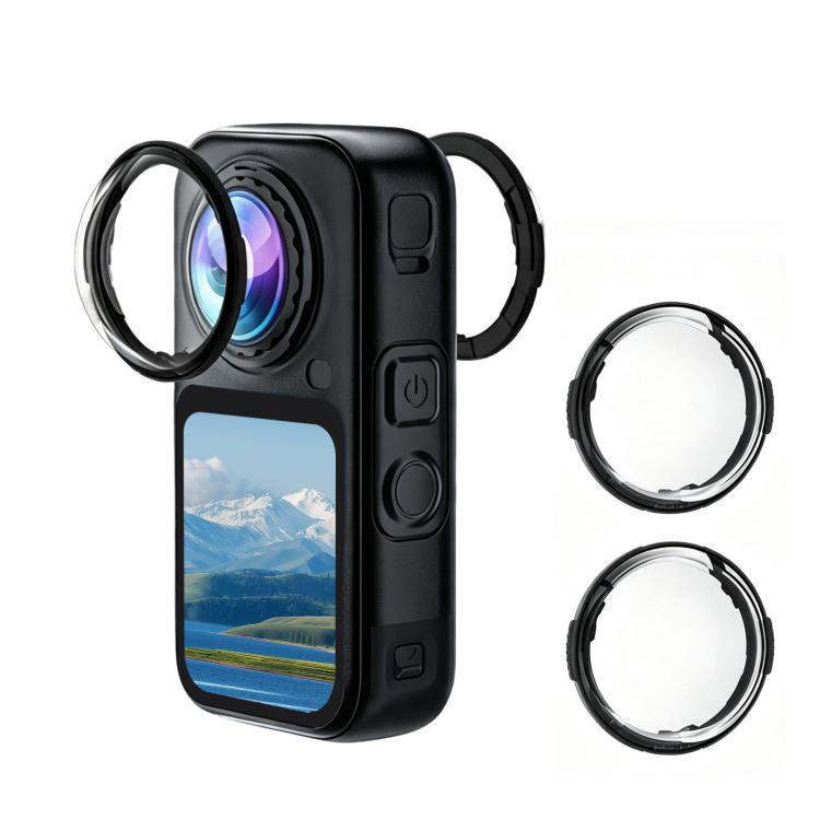 Per Insta360 X6, confezione da 2 pezzi PULUZ, blocco di rotazione per obiettivo in policarbonato.