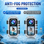 Custodia subacquea impermeabile PULUZ 60M / 196FT con chiusura magnetica invisibile a sgancio rapido per Insta360 X6, Magnetic Quick-Release Waterproof Housing