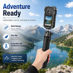Per Insta360 X6 PULUZ Gabbia protettiva in metallo con telaio e copriobiettivo, compatibile con selfie stick remoto ricaricabile X6