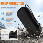 Custodia rigida PULUZ in PU con motivo a rombi e borsa protettiva in EVA per Insta360 Luna Ultra., For Insta360 Luna Ultra / Pro