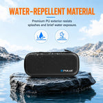 Custodia rigida PULUZ in PU con motivo a rombi e borsa protettiva in EVA per Insta360 Luna Ultra., For Insta360 Luna Ultra / Pro
