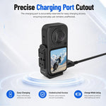 Per Insta360 X6 PULEZ Piastra a sgancio rapido orizzontale magnetica con staffa a L, For Insta360 X6