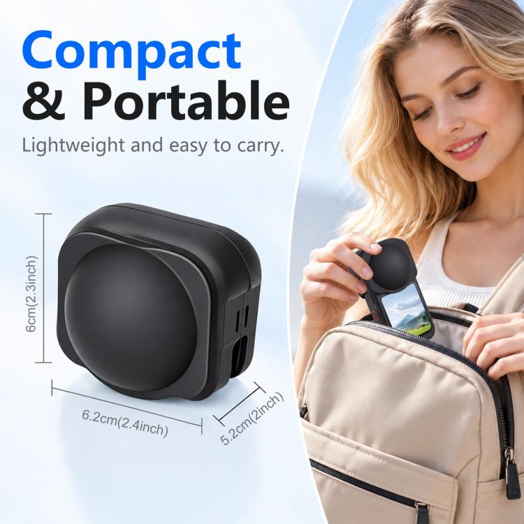 For Insta360 X6 PULUZ Silicone Protective Lens Cover, Lens Cover