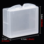 Scatola portabatterie trasparente in plastica rigida PULUZ (per batteria GoPro HERO4), AHDBT-301/201, AHDBT-401