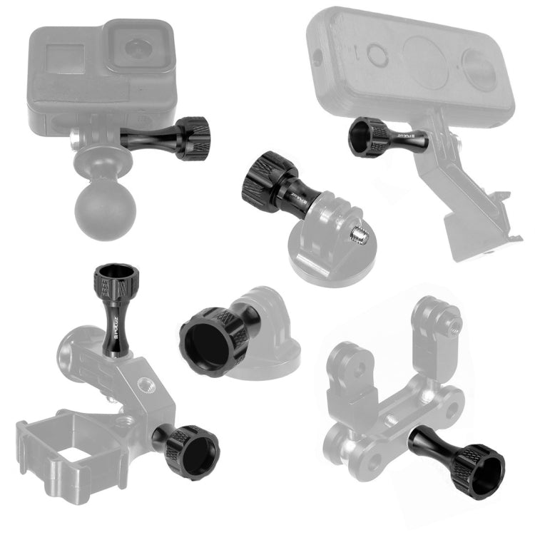 PULUZ Set di viti e dadi con bullone in alluminio CNC con manopola in alluminio per GoPro Hero11 Black / HERO10 Black / HERO9 Black / HERO8 Black /7 /6 /5 /5 Session /4 Session /4 /3+ /3 /2 /1, DJI Osmo Action, Xiaoyi e altre action camera             ...