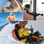 PULUZ Adattatore CNC per montaggio su treppiede con foro per vite da 1/4 di pollice per GoPro Hero11 Nero / HERO10 Nero /9 Nero /8 Nero /7 /6 /5 /5 Sessione /4 Sessione /4 /3+ /3 /2 /1, DJI OsmoAzione e altre action camera, 1/4 Inch Screw Hole (Black) ...