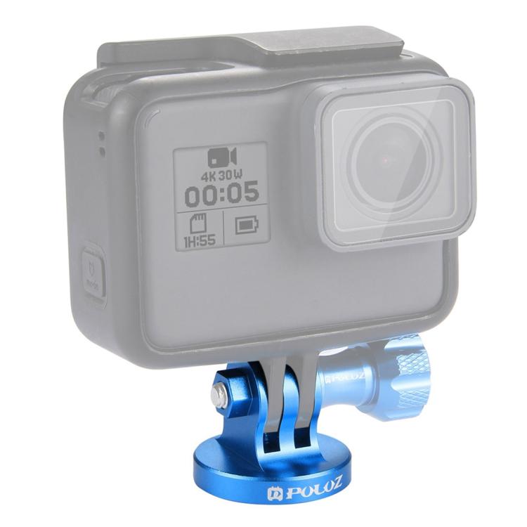 PULUZ Adattatore CNC per montaggio su treppiede con foro per vite da 1/4 di pollice per GoPro Hero11 Nero / HERO10 Nero /9 Nero /8 Nero /7 /6 /5 /5 Sessione /4 Sessione /4 /3+ /3 /2 /1, DJI OsmoAzione e altre action camera, 1/4 Inch Screw Hole (Black) ...