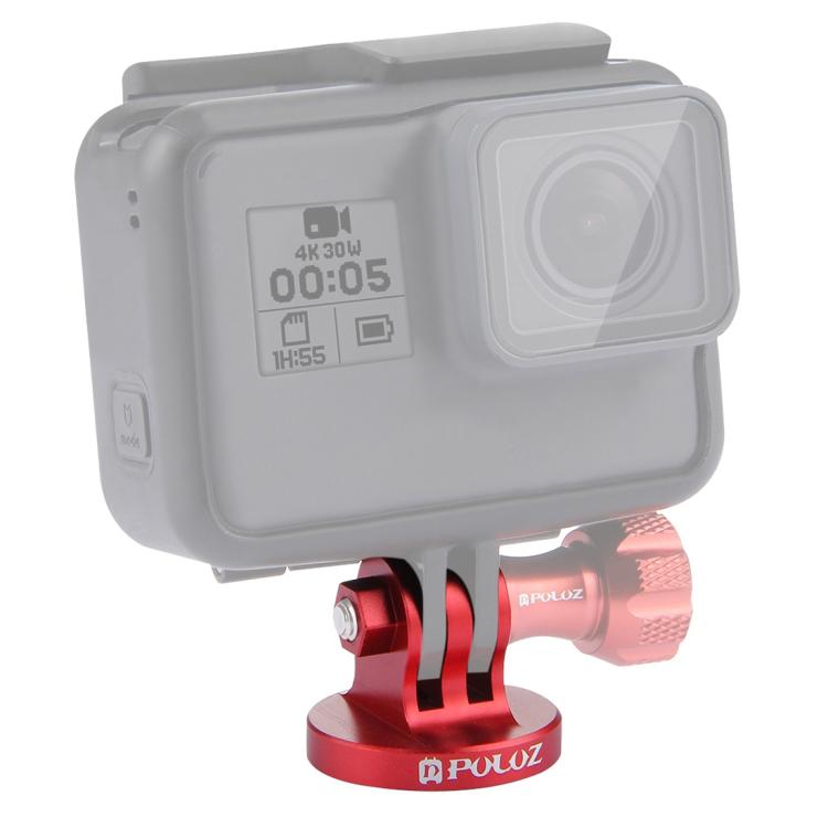 PULUZ Adattatore CNC per montaggio su treppiede con foro per vite da 1/4 di pollice per GoPro Hero11 Nero / HERO10 Nero /9 Nero /8 Nero /7 /6 /5 /5 Sessione /4 Sessione /4 /3+ /3 /2 /1, DJI OsmoAzione e altre action camera, 1/4 Inch Screw Hole (Black) ...