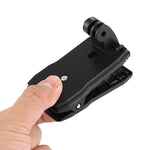 PULUZ Zaino girevole a 360 gradi Rec-mounts Supporto con morsetto a sgancio rapido per GoPro Hero11 Nero / HERO10 Nero /9 Nero /8 Nero /7 /6 /5 /5 Sessione /4 Sessione /4 /3+ /3 /2 /1,DJI Osmo Action e altre action camera, Hat Rec-mount