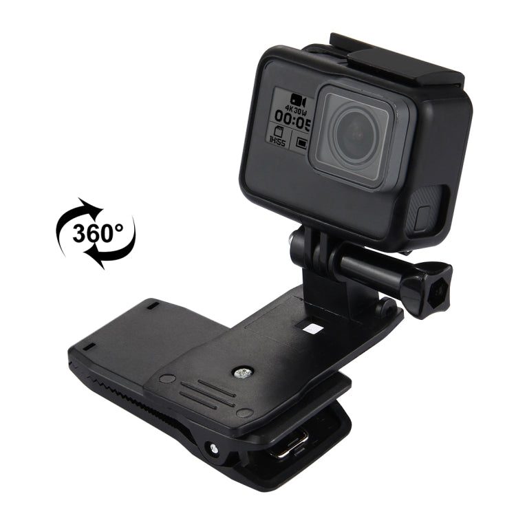 PULUZ Zaino girevole a 360 gradi Rec-mounts Supporto con morsetto a sgancio rapido per GoPro Hero11 Nero / HERO10 Nero /9 Nero /8 Nero /7 /6 /5 /5 Sessione /4 Sessione /4 /3+ /3 /2 /1,DJI Osmo Action e altre action camera, Hat Rec-mount