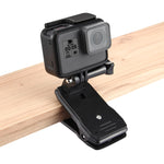 PULUZ Zaino girevole a 360 gradi Rec-mounts Supporto con morsetto a sgancio rapido per GoPro Hero11 Nero / HERO10 Nero /9 Nero /8 Nero /7 /6 /5 /5 Sessione /4 Sessione /4 /3+ /3 /2 /1,DJI Osmo Action e altre action camera, Hat Rec-mount