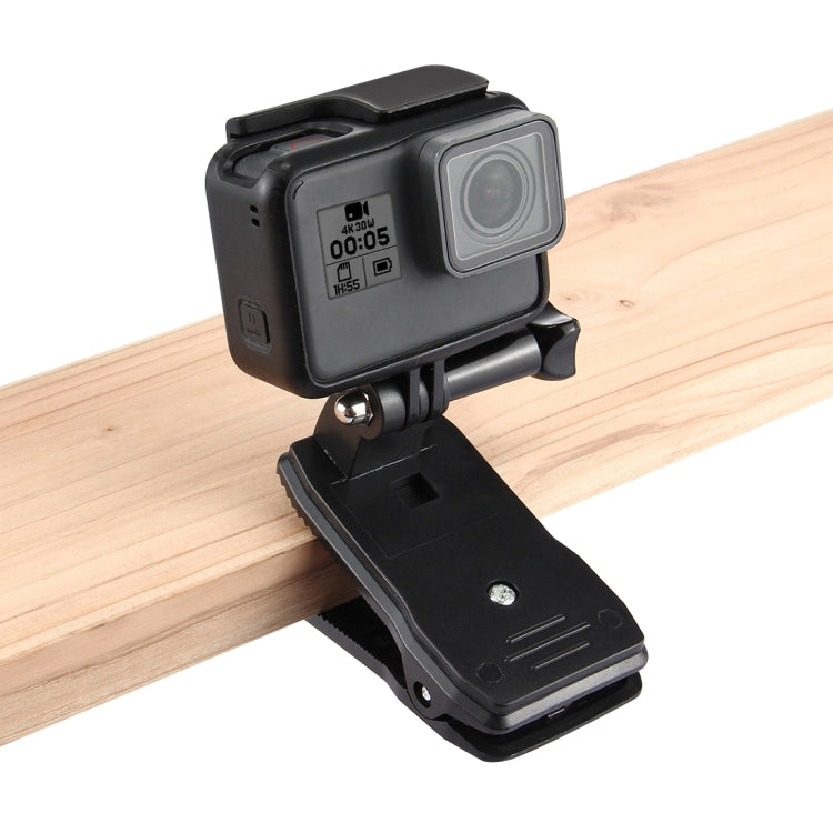 PULUZ Zaino girevole a 360 gradi Rec-mounts Supporto con morsetto a sgancio rapido per GoPro Hero11 Nero / HERO10 Nero /9 Nero /8 Nero /7 /6 /5 /5 Sessione /4 Sessione /4 /3+ /3 /2 /1,DJI Osmo Action e altre action camera, Hat Rec-mount