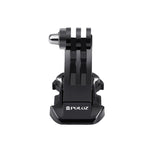 PULUZ Supporto con fibbia con gancio a J per superficie verticale nera per fotocamere PULUZ Action Sports Supporto con morsetto flessibile Jaws per GoPro Hero11 Nero / HERO10 Nero /9 Nero /8 Nero /7 /6 /5 /5 Sessione /4 Sessione /4 /3+ /3/2 /1, DJI Osm...