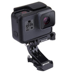 PULUZ Supporto con fibbia con gancio a J per superficie verticale nera per fotocamere PULUZ Action Sports Supporto con morsetto flessibile Jaws per GoPro Hero11 Nero / HERO10 Nero /9 Nero /8 Nero /7 /6 /5 /5 Sessione /4 Sessione /4 /3+ /3/2 /1, DJI Osm...