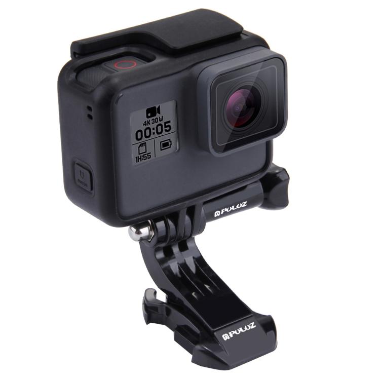 PULUZ Supporto con fibbia con gancio a J per superficie verticale nera per fotocamere PULUZ Action Sports Supporto con morsetto flessibile Jaws per GoPro Hero11 Nero / HERO10 Nero /9 Nero /8 Nero /7 /6 /5 /5 Sessione /4 Sessione /4 /3+ /3/2 /1, DJI Osm...