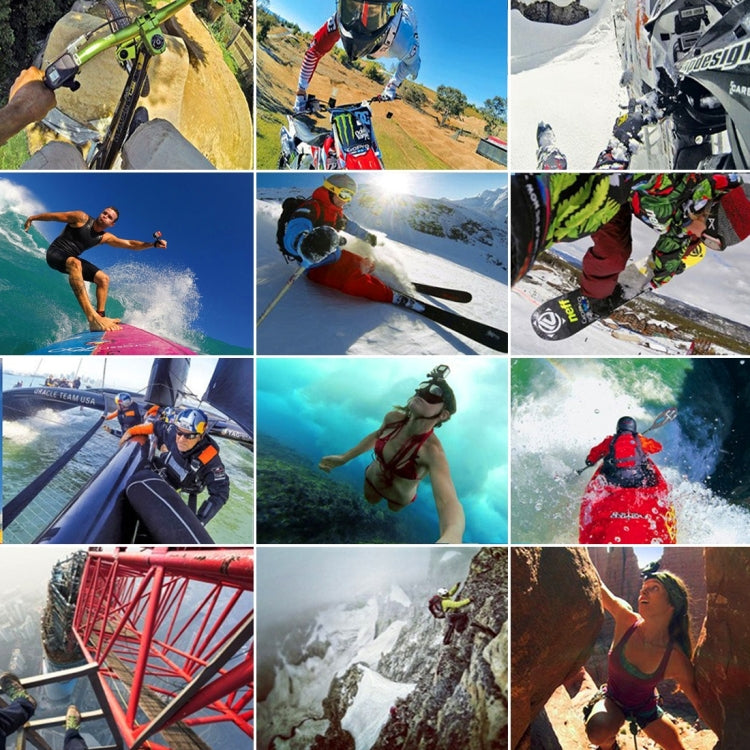 PULUZ Supporto con fibbia con gancio a J per superficie verticale nera per fotocamere PULUZ Action Sports Supporto con morsetto flessibile Jaws per GoPro Hero11 Nero / HERO10 Nero /9 Nero /8 Nero /7 /6 /5 /5 Sessione /4 Sessione /4 /3+ /3/2 /1, DJI Osm...